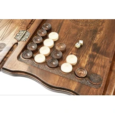 Нарды резные  Армянский узор 12   60  Haleyan