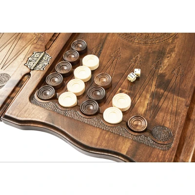 Нарды резные  Армянский узор 12   60  Haleyan