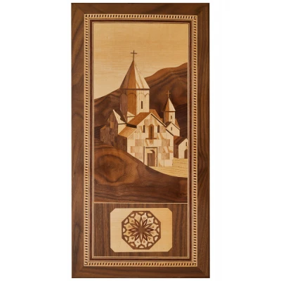 Нарды Монастырь инкрустация AZ012 Zeynalyan