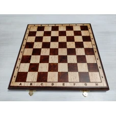 Шахматная доска из карельской березы 40 см с матовая , Ivan Romanov