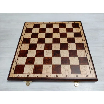 Шахматная доска из карельской березы 40 см с матовая , Ivan Romanov