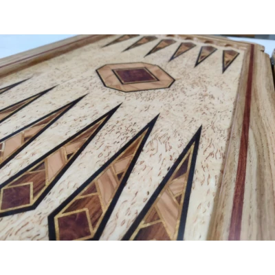 Нарды Орнамент из карельской березы и дуба, Ivan Romanov