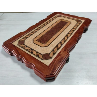 Нарды Орнамент из карельской березы и красного дерева, Ivan Romanov