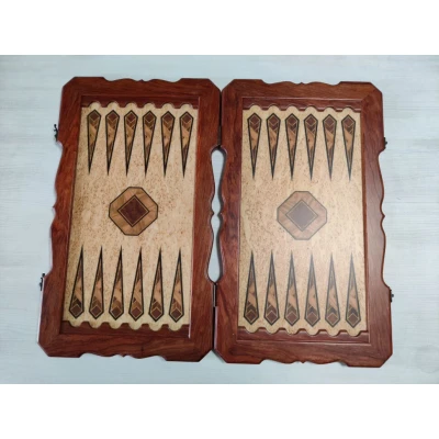 Нарды Орнамент из карельской березы и красного дерева, Ivan Romanov