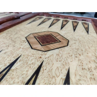 Нарды Орнамент из карельской березы и красного дерева, Ivan Romanov