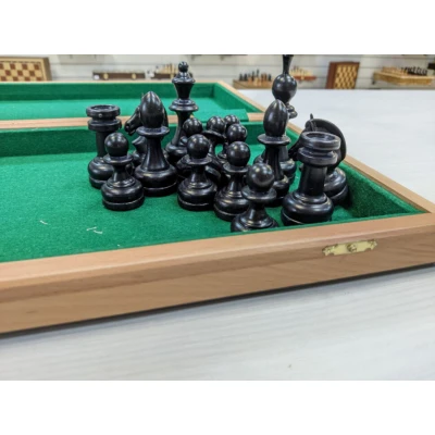 Шахматы турнирные 50 см с премиальными фигурами из бука