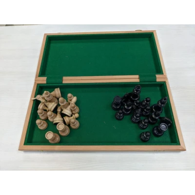 Шахматы турнирные 50 см с премиальными фигурами из бука