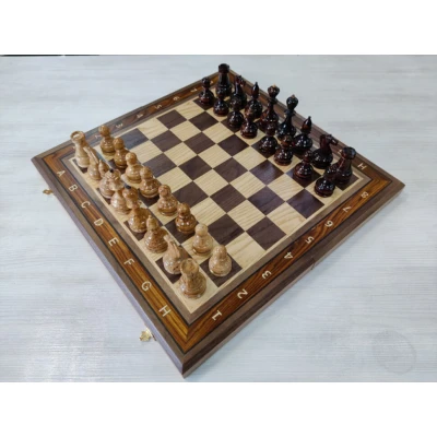 Шахматы эксклюзивные Карельская береза/орех