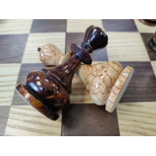 Шахматы эксклюзивные Карельская береза/орех